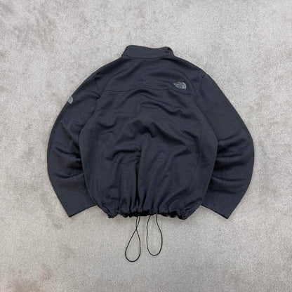 Grey North Face technical jacket XL mens full zip windwall TNF Autumn Y2K style windbreaker outdoors