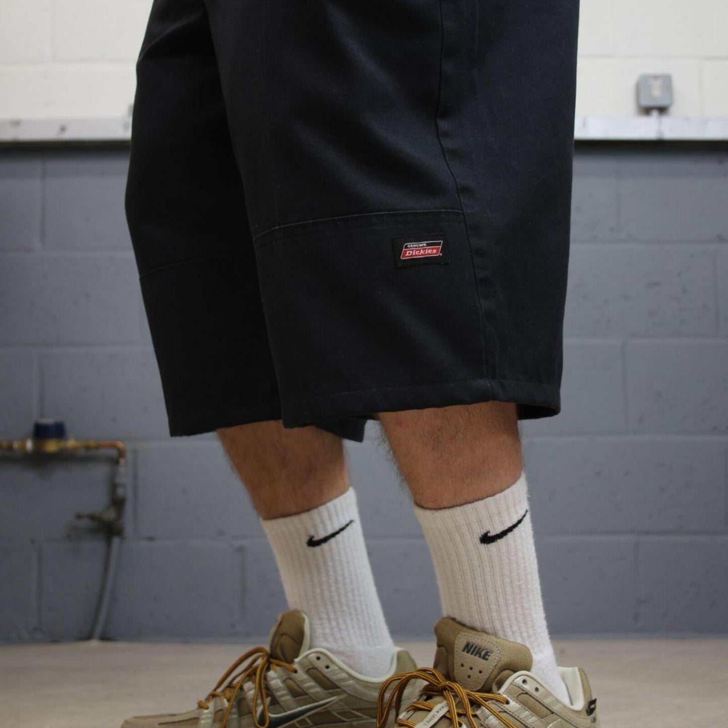 Dickies carpenter shorts chino black Chino style skater shorts long loose leg festival