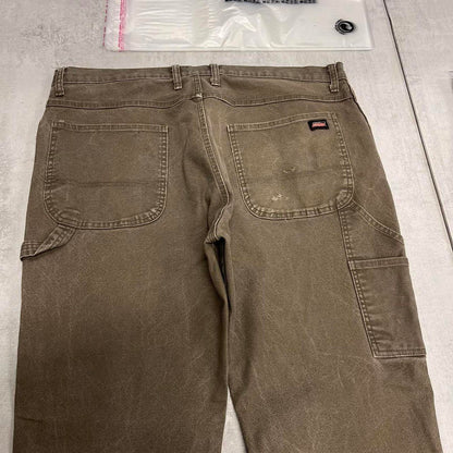Khaki Dickies carpenter jeans W38L28 canvas cargo skate style pants