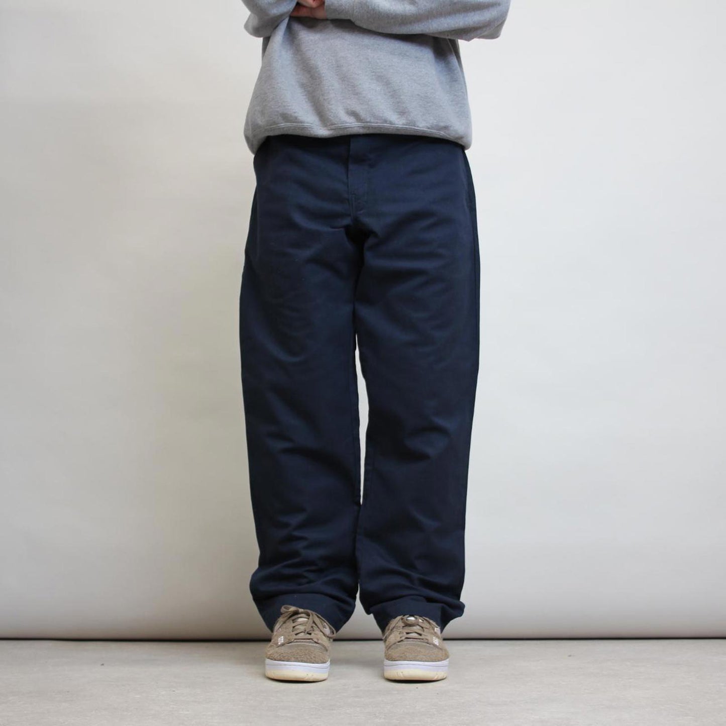 Navy Dickies pants W38L32 twill chino style slim taper skater pants