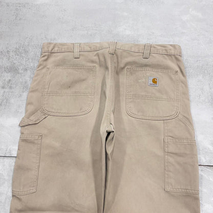 Beige Carhartt carpenter pants W36L30