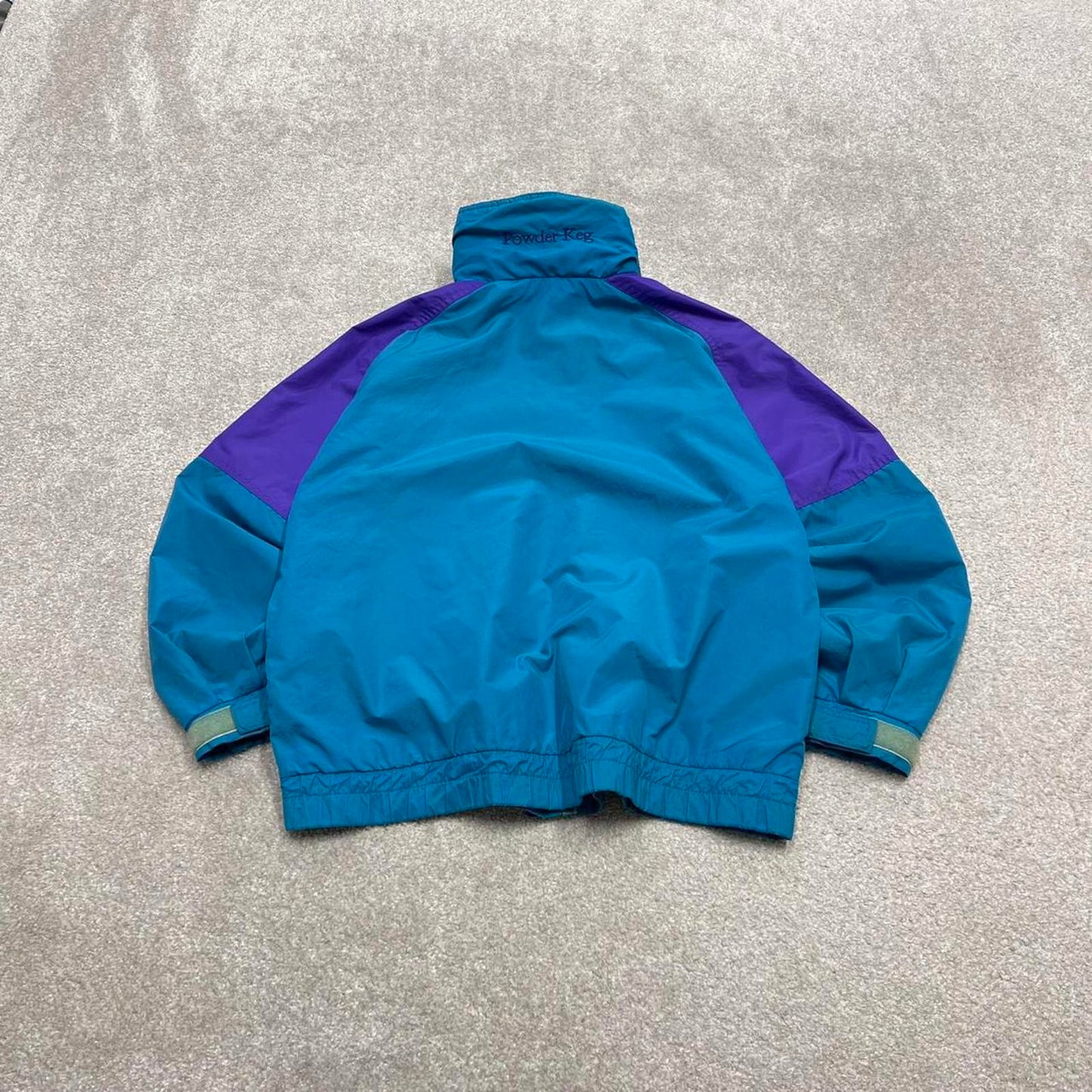 Vintage y2k Columbia technical windbreaker jacket green Bomber style lightweight jacket