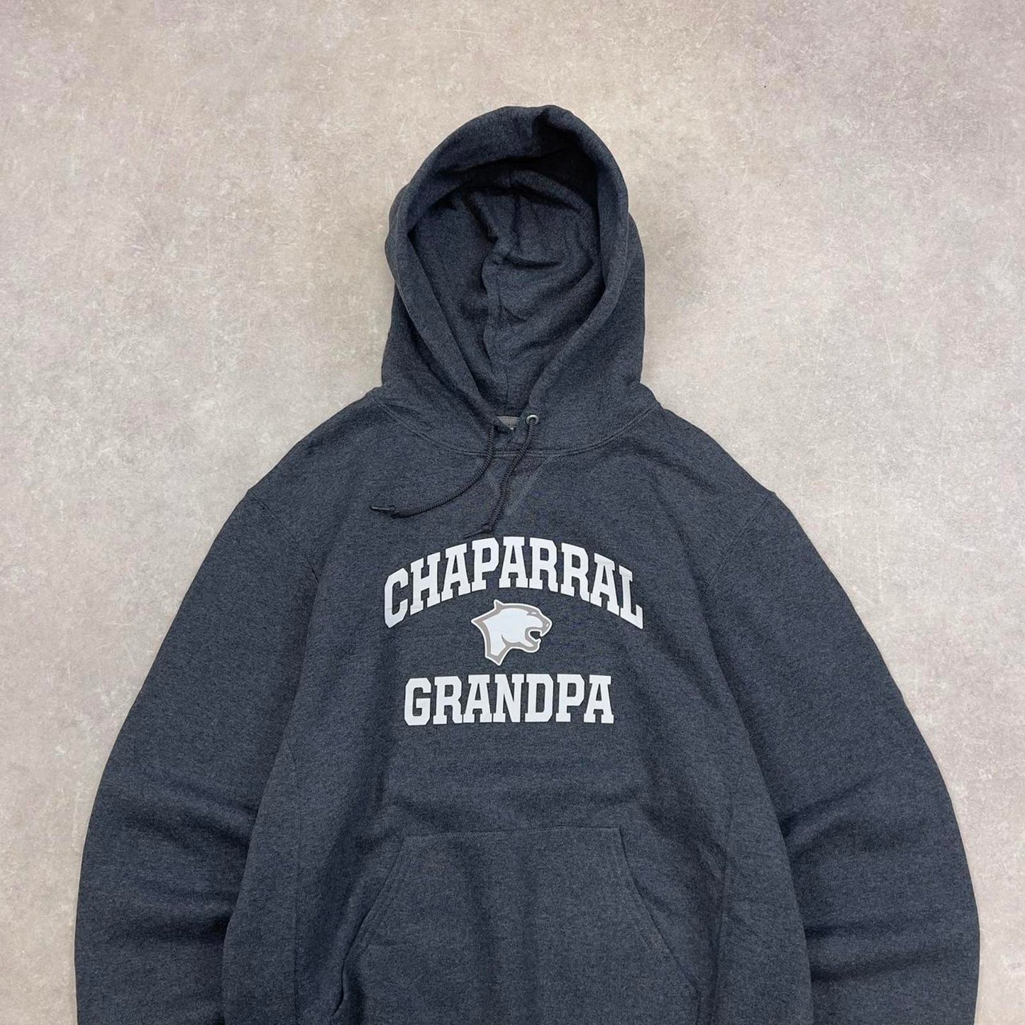Grey vintage Russel hoodie M