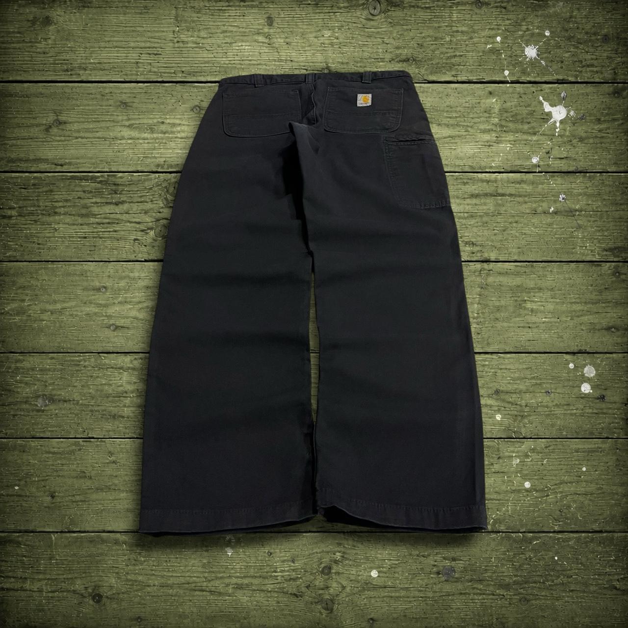 Carhartt carpenter pants y2k relaxed black Loose straight leg workwear utility pants