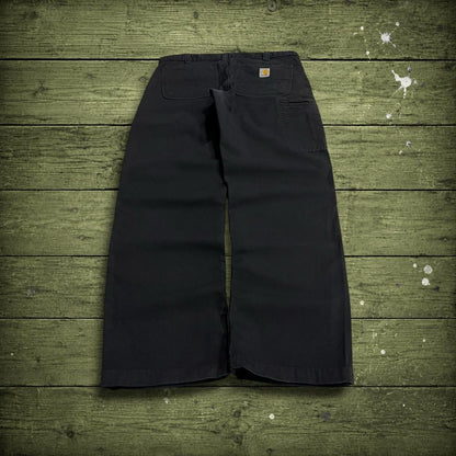 Carhartt carpenter pants y2k relaxed black Loose straight leg workwear utility pants