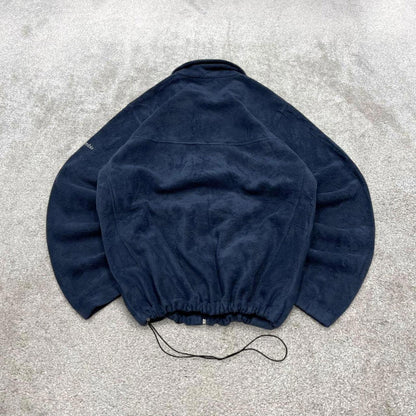 Navy Columbia technical fleece Large men's y2k style full zip up autumn adjustable waist