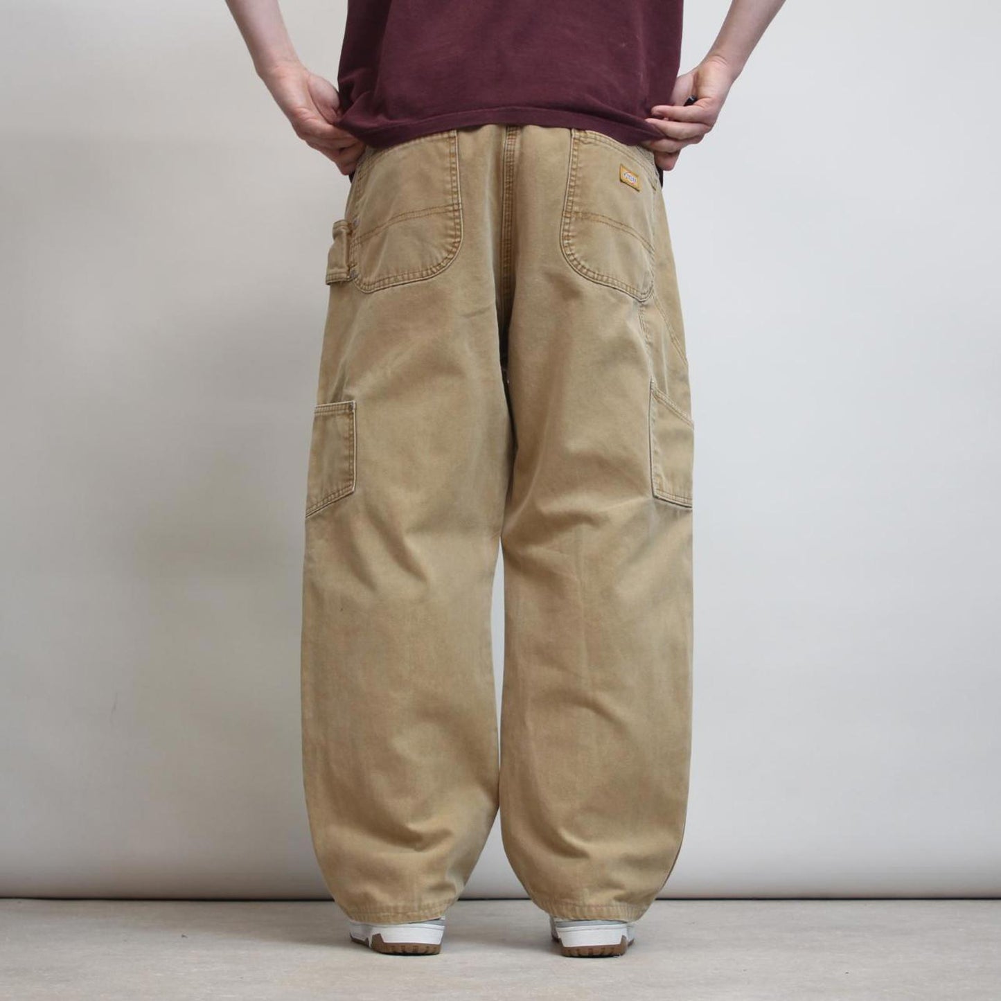Dickies carpenter jeans W40 L29 Tan wide leg baggy canvas skate pants