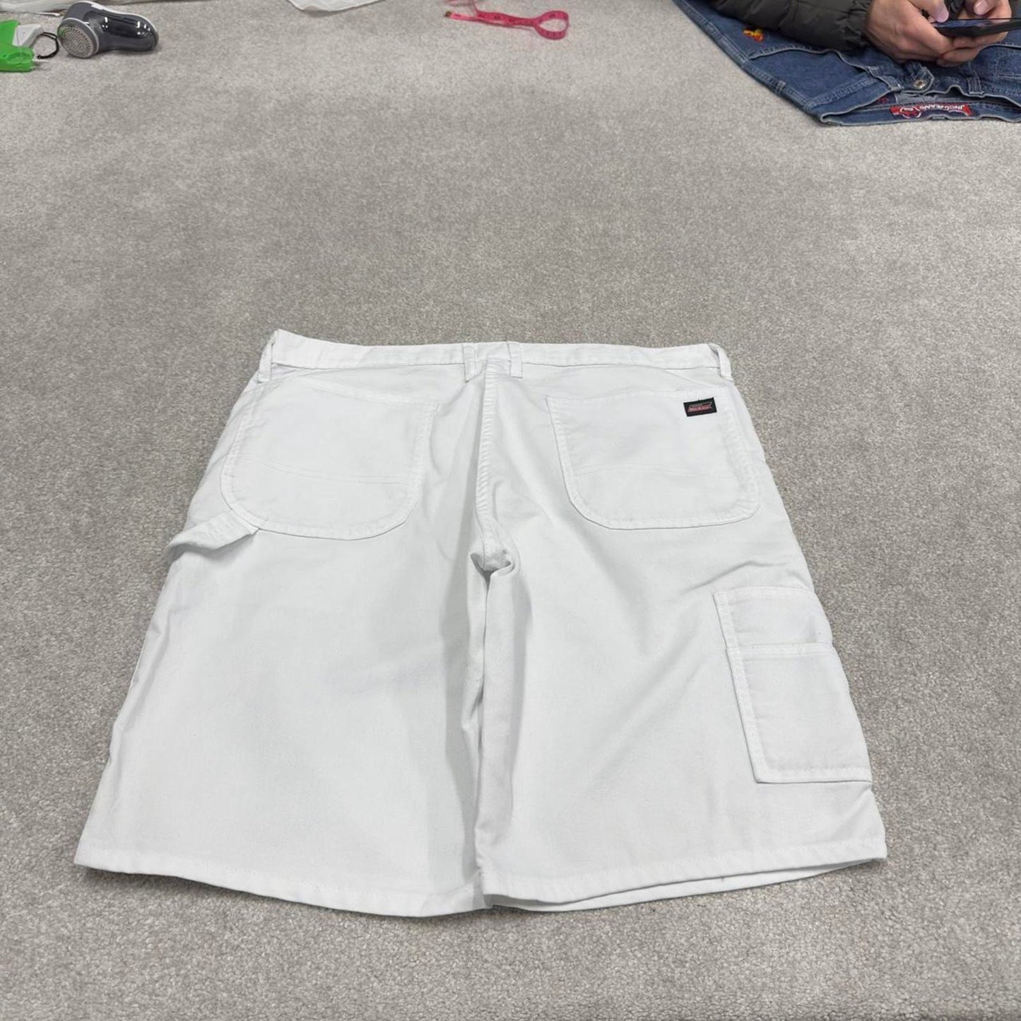 Y2k Dickies carpenter shorts skater style white Loose leg painter summer festival shorts