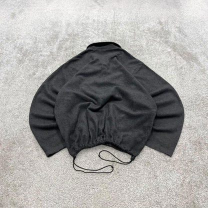 Vintage Y2K Old Navy technical fleece grey 1/4 zip up tech pull over embroidered autumn wear