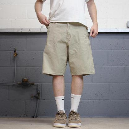 Baggy Beige Dickies carpenter shorts W36