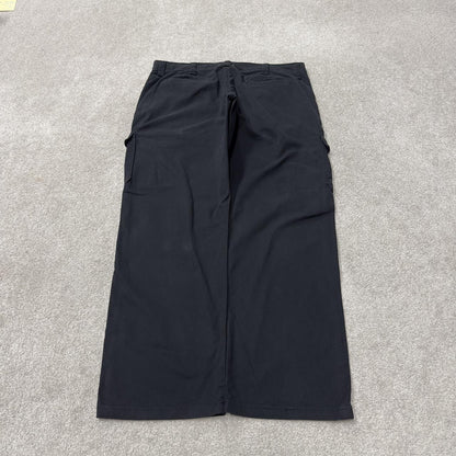 Wrangler cargo pants relaxed y2k black W36L30 Loose straight leg skater work pants