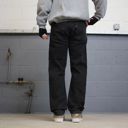 Vintage y2k Levis 505 jeans black skater style 5 pocket straight leg denim pants