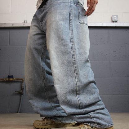 Ecko Unltd baggy jeans W38L32 blue y2k denim skater jeans