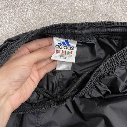 Vintage y2k Adidas tracksuit bottoms black Embroidered side stripe track pants