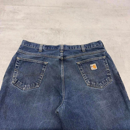 Blue Carhartt FR jeans W36L32 loose blue denim 90s style jeans