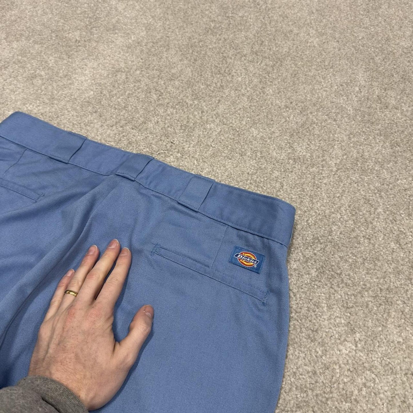 Vintage Dickies 874 work pants chino blue Loose straight twill skate style trousers