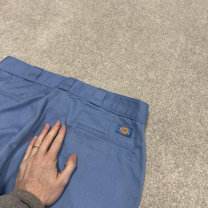 Vintage Dickies 874 work pants chino blue Loose straight twill skate style trousers