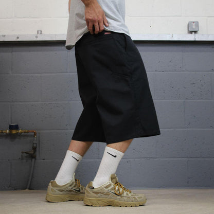 Dickies baggy chino shorts carpenter black Chino style skater shorts long wide leg festival