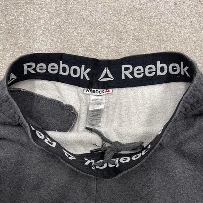 Vintage y2k Reebok sweatpants joggers grey Drawstring jogging bottoms with pockets