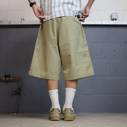 Dickies baggy chino shorts cargo khaki Chino style skater surf shorts wide leg festival