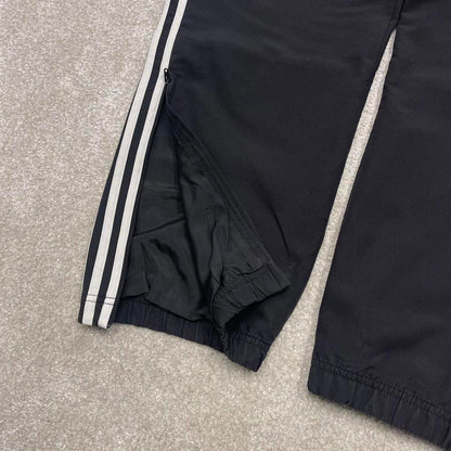 00s Adidas tracksuit bottoms black XXL loose y2k style sportswear track pants gym wear