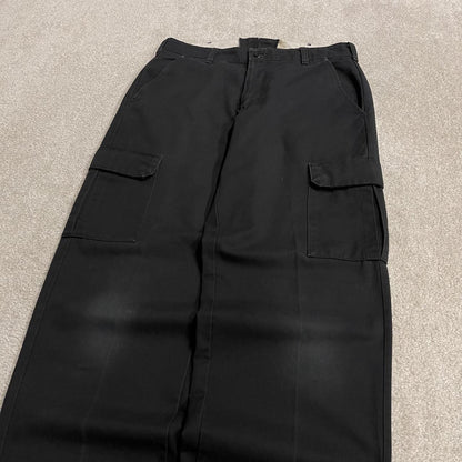 Vintage cargo pants Red Kap utility chino trousers black Loose skater style cargo work trousers