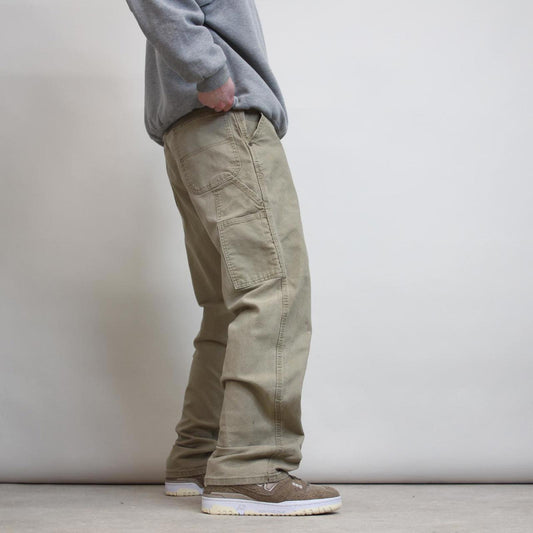 Men’s Wrangler Carpenter jeans W36 L34 beige loose denim cargos