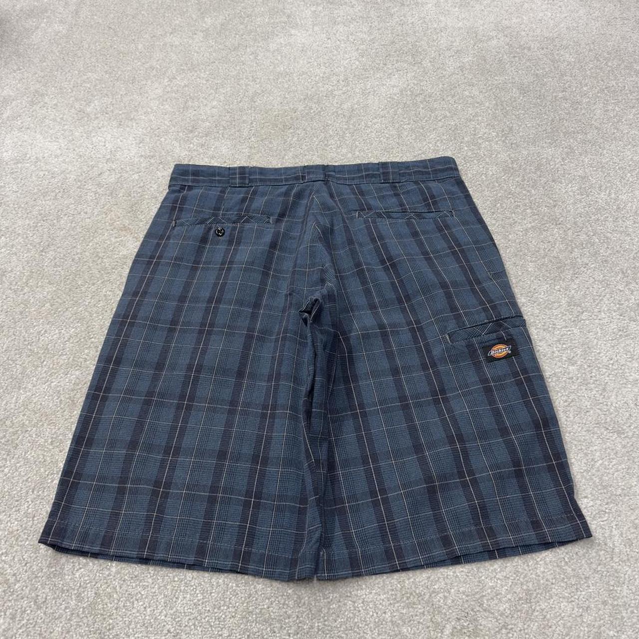 Dickies checkered chino shorts carpenter blue Chino skater / surf check shorts loose fit summer