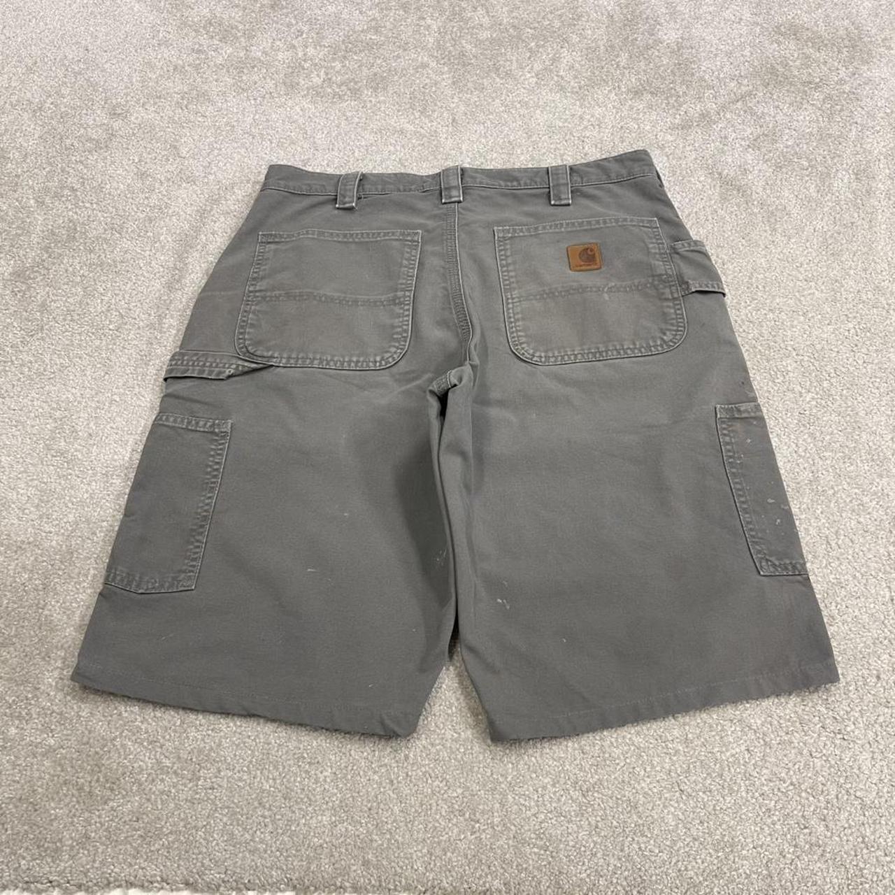 Carhartt carpenter shorts y2k grey Loose workwear skater style shorts