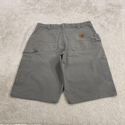 Carhartt carpenter shorts y2k grey Loose workwear skater style shorts