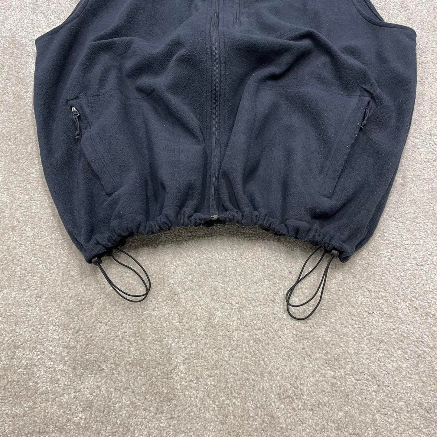 Columbia technical fleece gilet XXL men’s black full zip up autumn tech adjustable waist