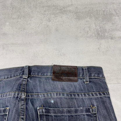 Mens loose Southpole jeans W36 L30 blue 90s style skater jeans