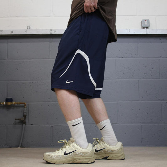 Nike sports shorts y2k dri-fit navy Casual Baseball comfy loose floaty summer gym shorts