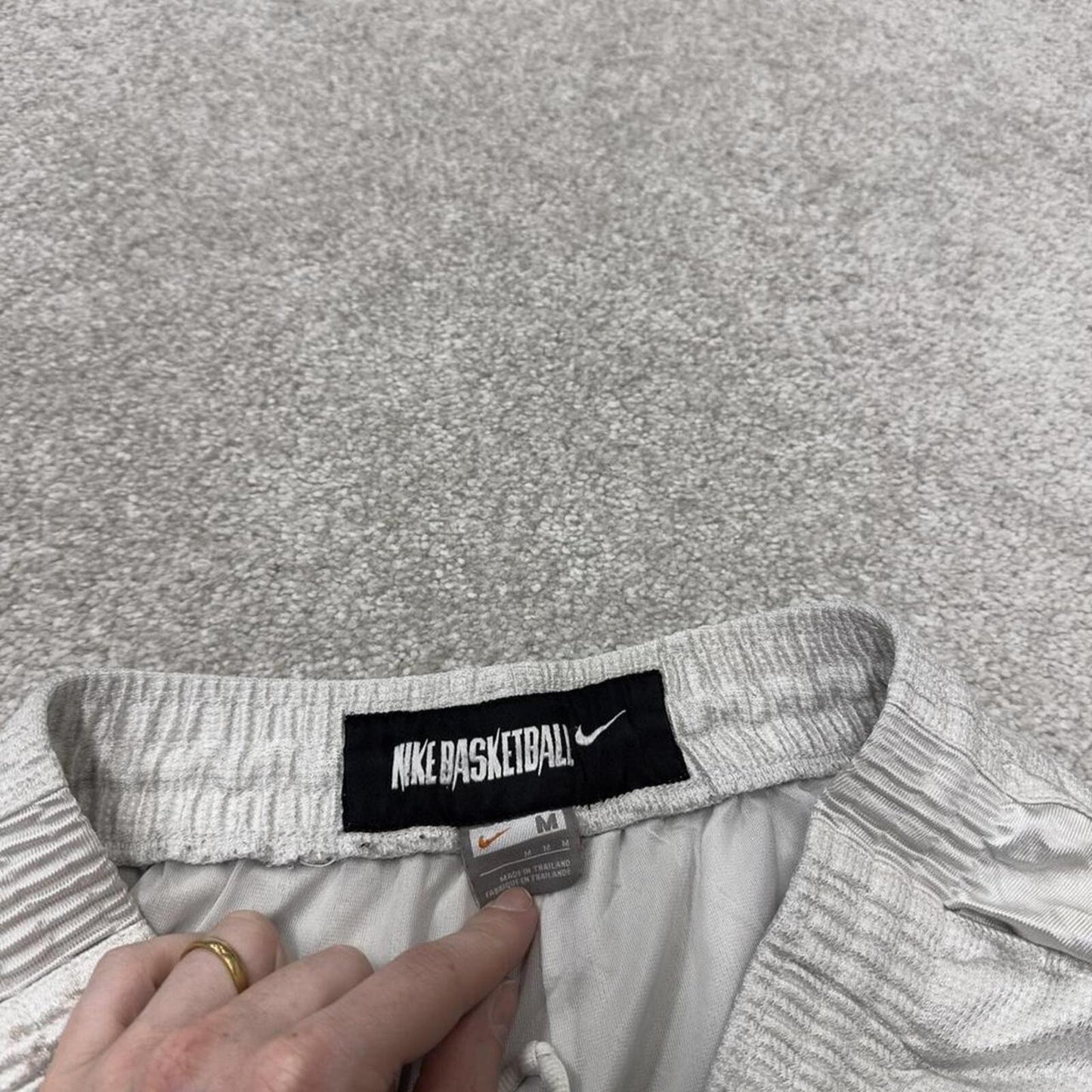 Nike Basketball sports shorts y2k white silver Casual style comfy loose floaty summer gym shorts