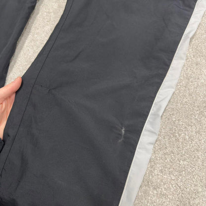 Vintage Y2K Adidas tracksuit bottoms black Side stripe design mesh lined gym track pants