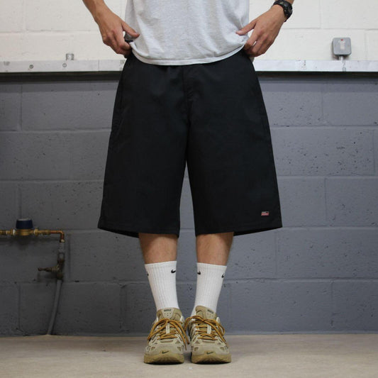 Dickies baggy chino shorts carpenter black Chino style skater shorts long wide leg festival