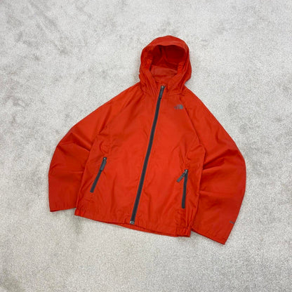 Orange packable North Face Hydrenalite jacket Boys Large y2k style hooded full zip windbreaker coat