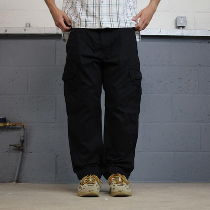 Lee cargo pants y2k black Straight leg utility workwear style trousers