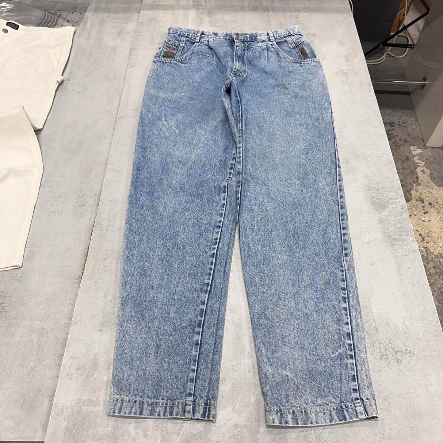 Loose y2k denim jeans W34L34 blue Gitano y2k 90s style hip hop trousers