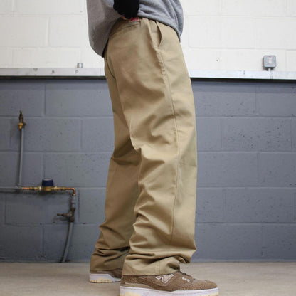 Vintage Y2k baggy work pants khaki Red Kap Chino style skate trousers workwear patch logo