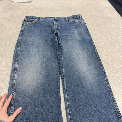 Vintage Y2k Dickies skate jeans blue Loose 5 pocket denim workwear pants
