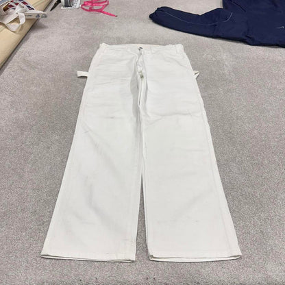Dickies y2k carpenter pants white painters cargos W32L30 skater style workwear