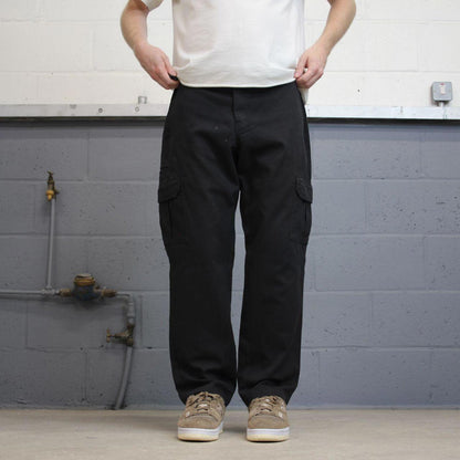 Loose Dickies cargo trousers W36L30 black chino style skater cargo pants