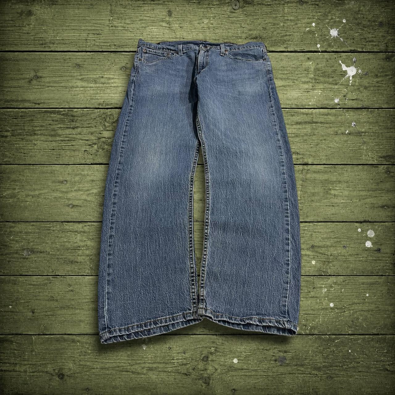 Levi's 505 straight fit jeans y2k blue Regular straight leg denim pants red tab logo