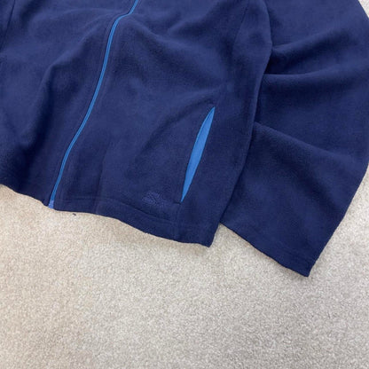 Navy Starter technical fleece 2XL Women's full zip up y2k style autumn lightweight