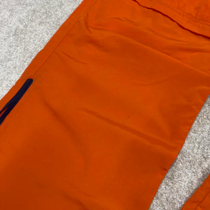 Baggy Starter trackies 2XL orange loose y2k detachable leg tracksuit bottoms convertible shorts
