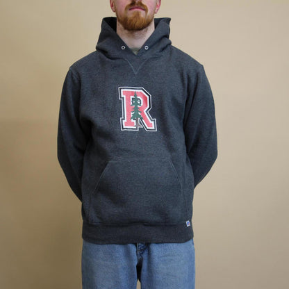 Grey vintage Russell hoodie M