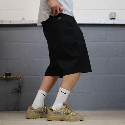 Dickies baggy chino shorts carpenter black Chino style skater shorts loose leg festival