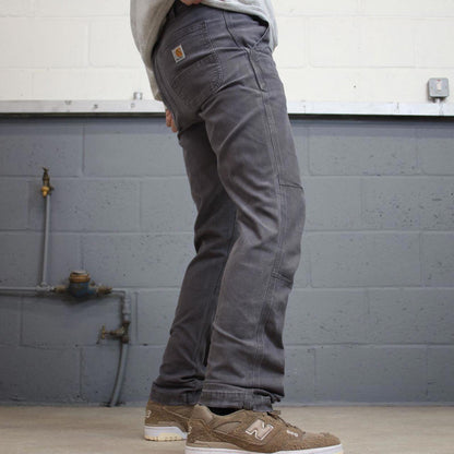 Mens Carhartt pants W33 L32 grey straight leg 90s style canvasy skater pants