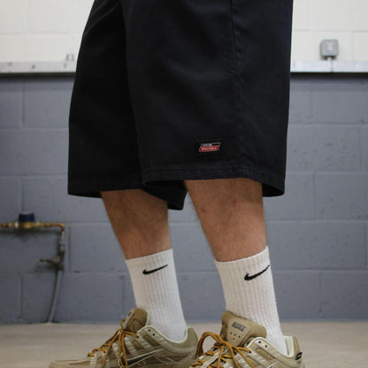 Dickies baggy carpenter shorts black Chino style skater shorts long wide leg festival